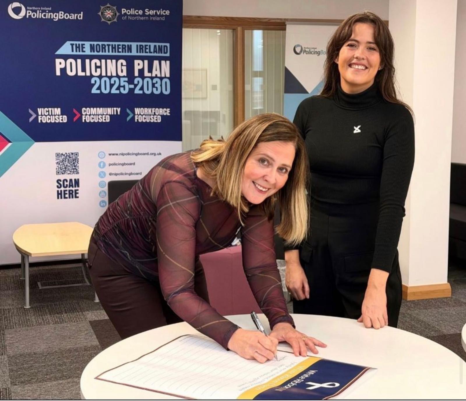 Signing the pledge